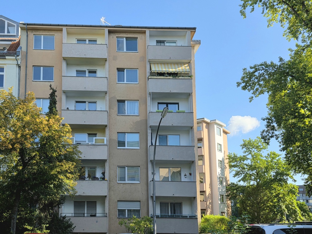 Blick zur Wohnung