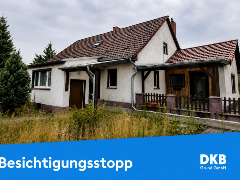 Besichtigungsstopp! Ansicht Wohnhaus