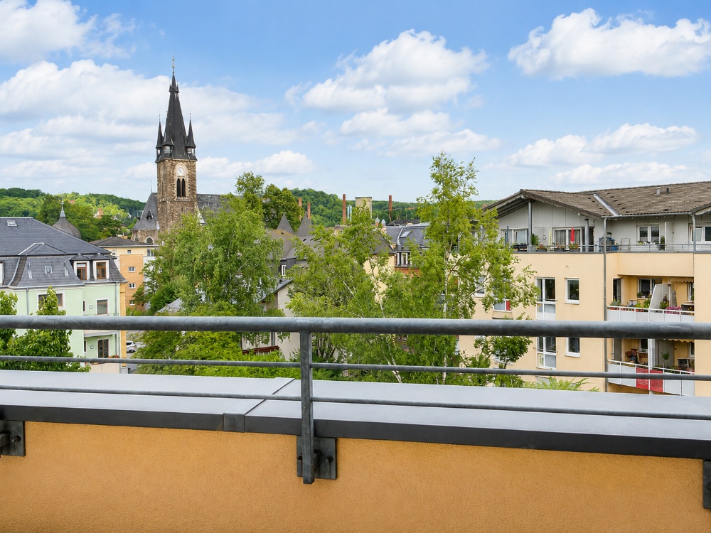 Blick von der Dachterrasse