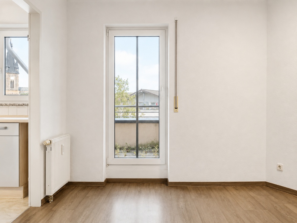 Esszimmer mit Zugang zur Terrasse