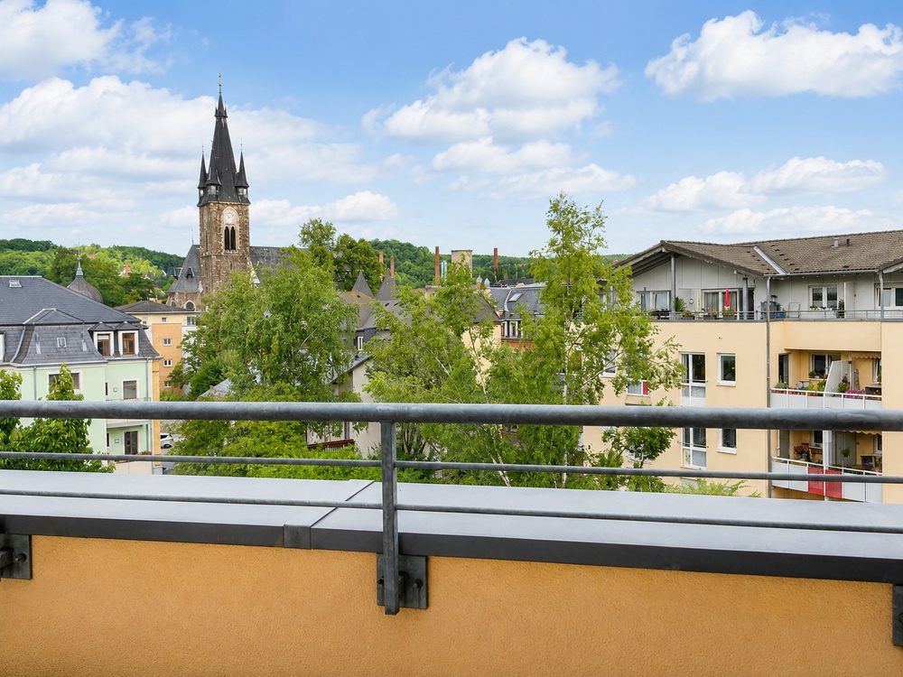 Blick von der Dachterrasse 