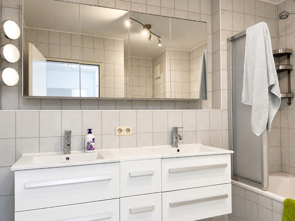 Badezimmer mit Wanne