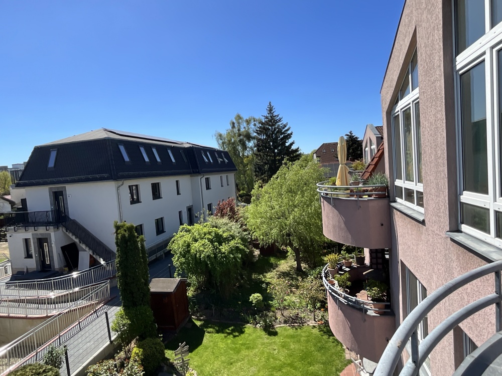 Ausblick vom Balkon 