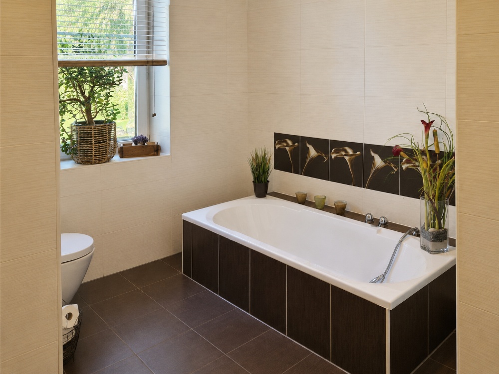 Wanne im Erdgeschoss