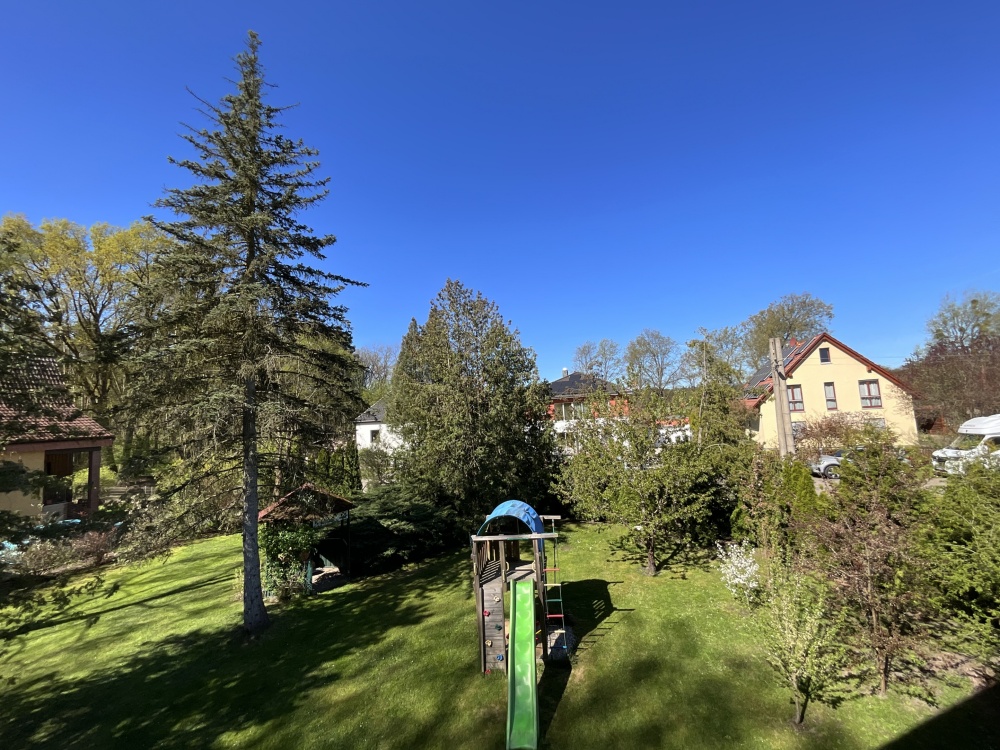 Gartenblick vom Balkon