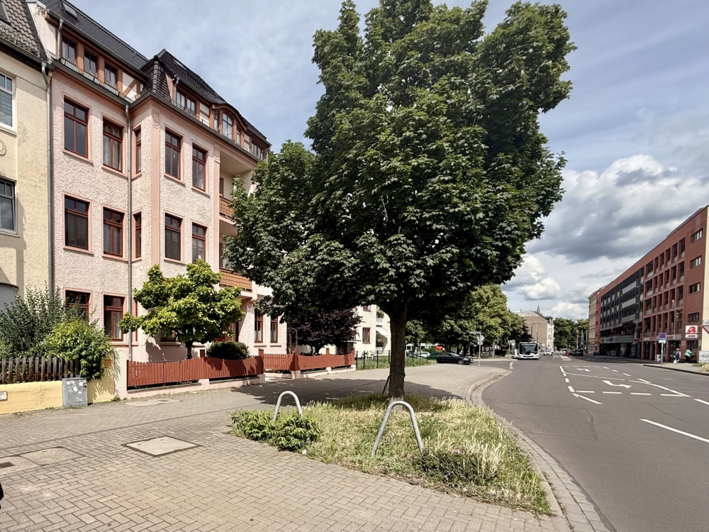 Blick in Richtung Olvenstedter Platz