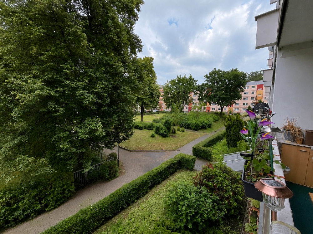 Ausblick vom Balkon