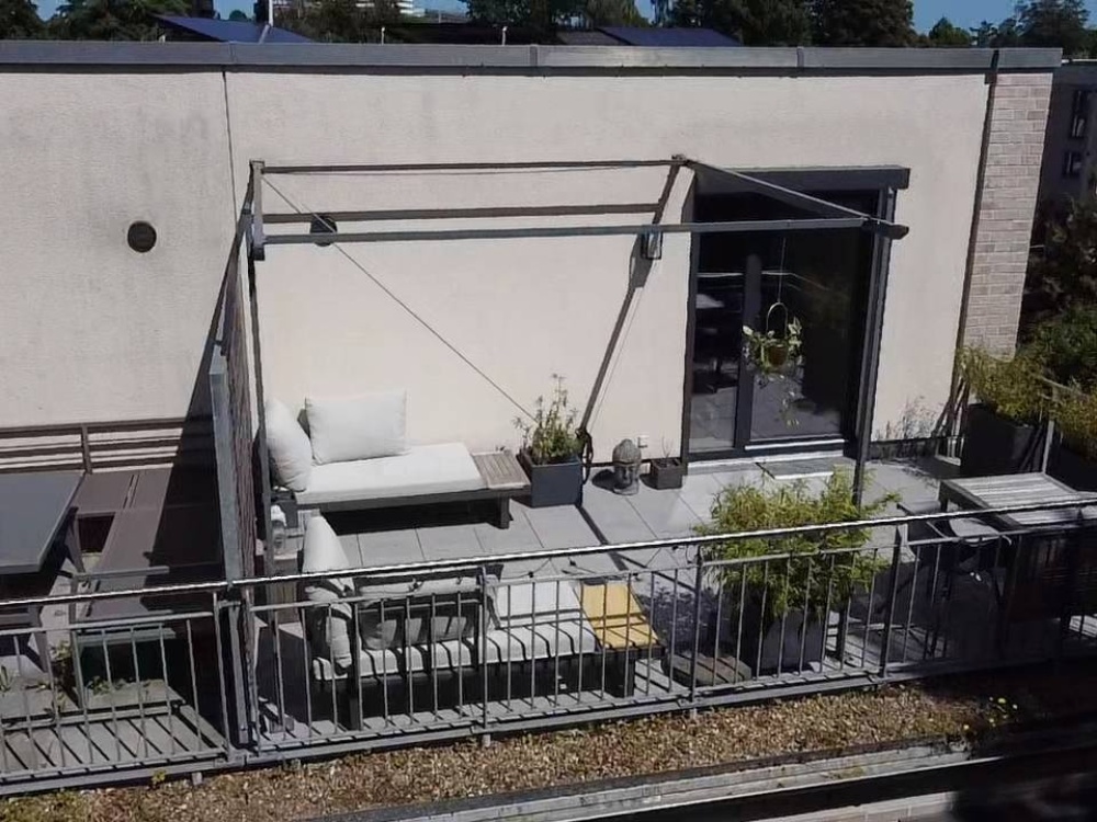 Blick auf die Terrasse