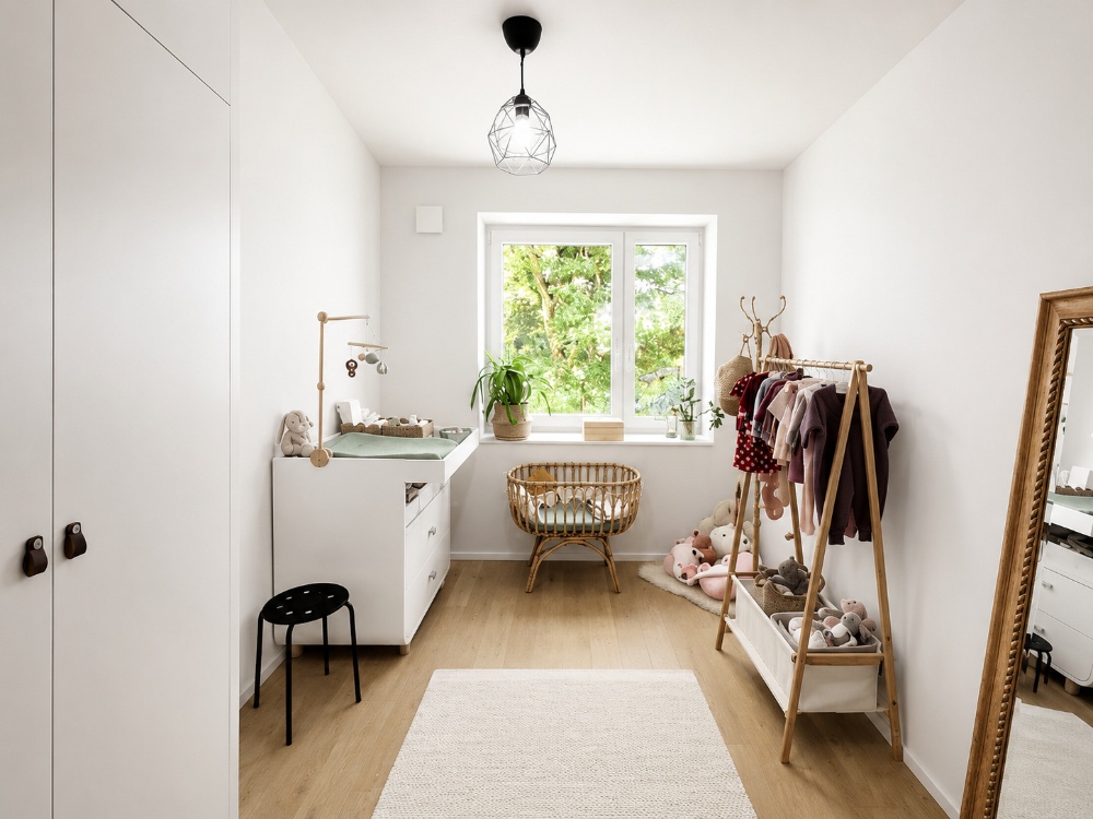 Kinderzimmer 1 mit viel Tageslicht