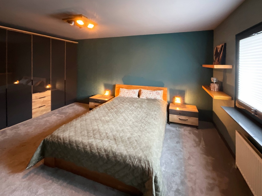 Blick ins Schlafzimmer