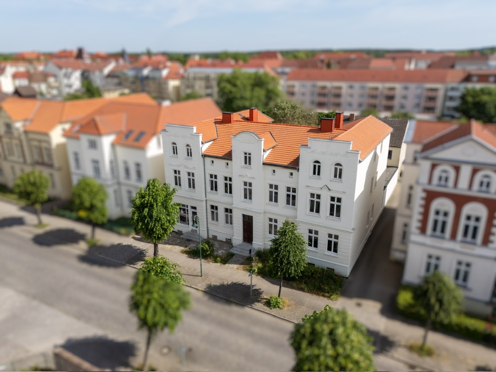Drohnenaufnahme vom Haus