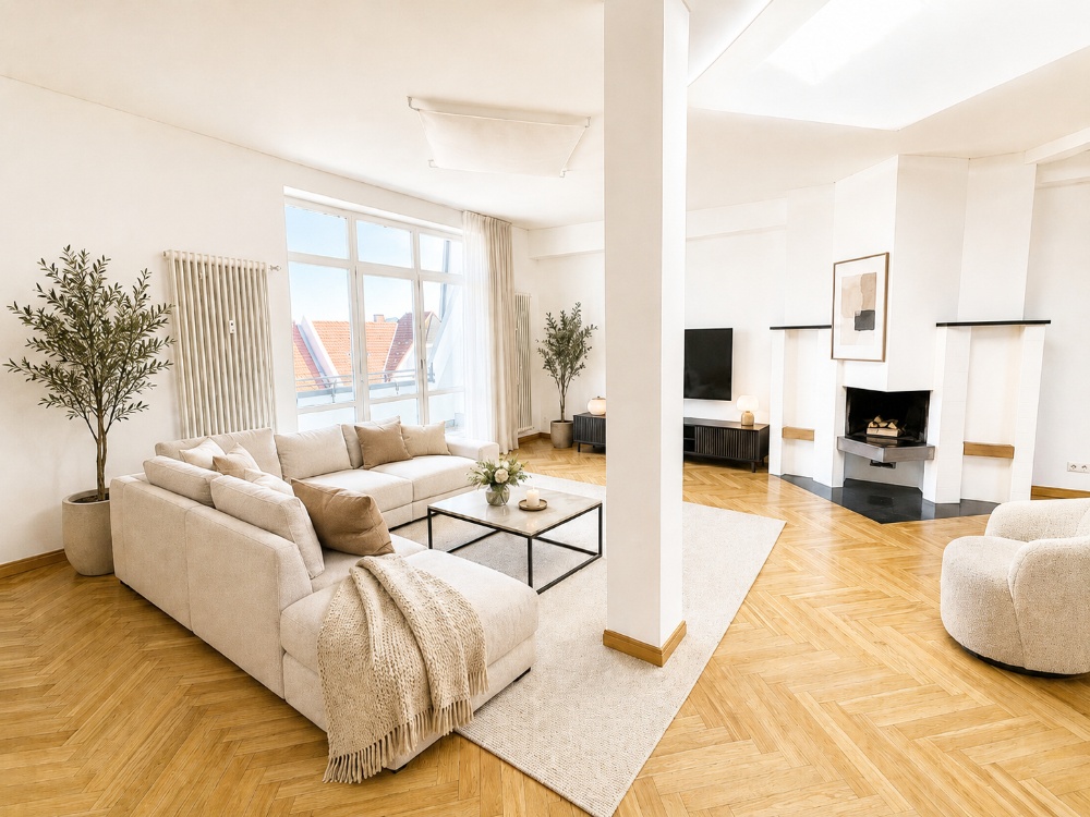 Wohnzimmer visualisiert