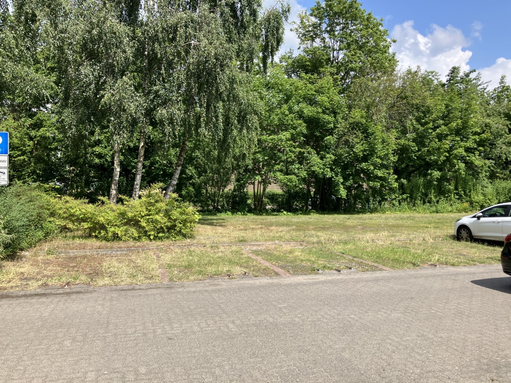 Stellplatz genau vor der Haustür