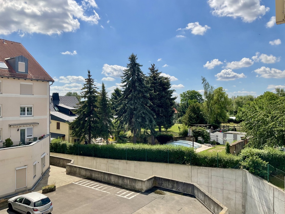 Blick vom Balkon