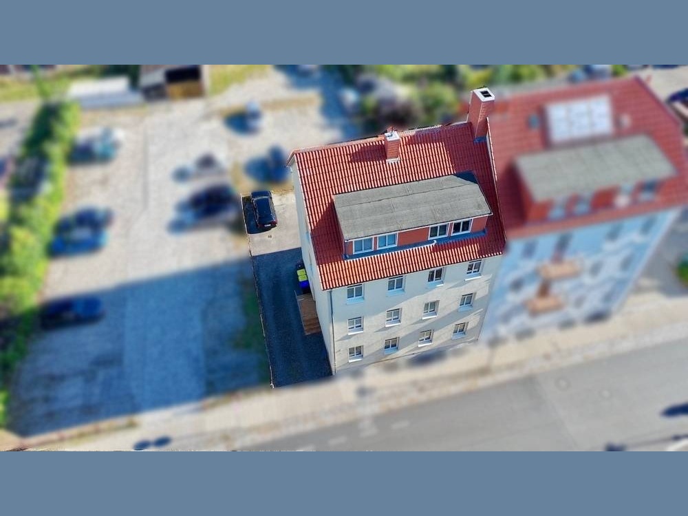 Drohnenaufnahme Straßenseite