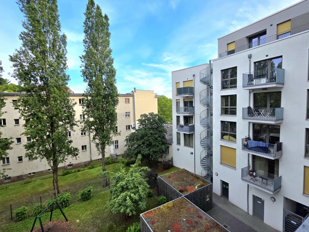 Blick vom Balkon