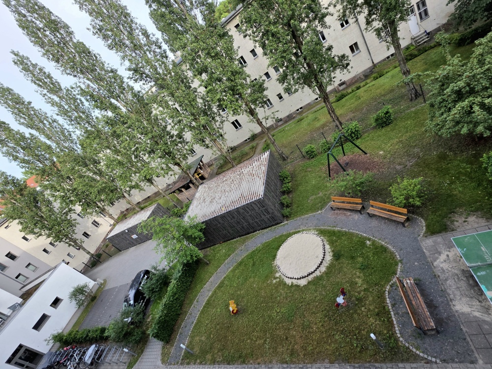 Blick vom Balkon