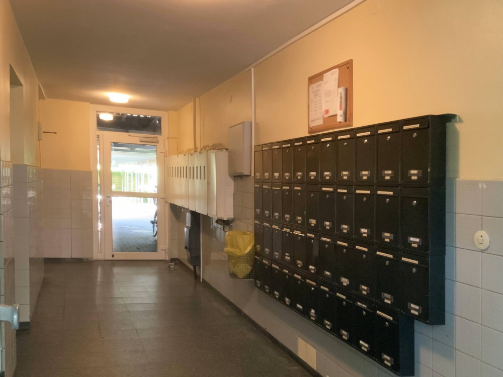 Eingang in  die Wohnanlage