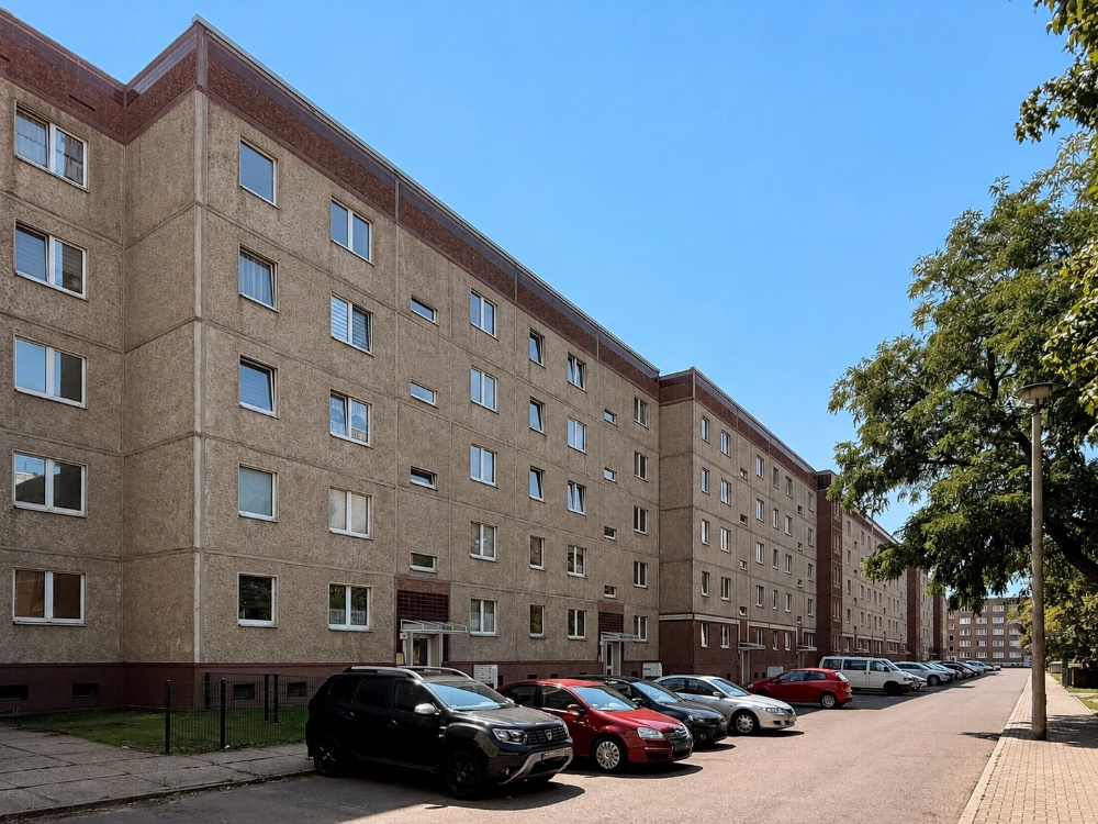 Schrägansicht Wohnhaus