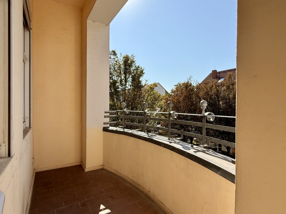Balkon in Südausrichtung