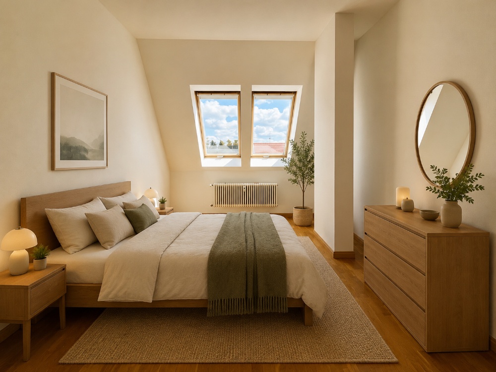 Schlafzimmer visualisiert