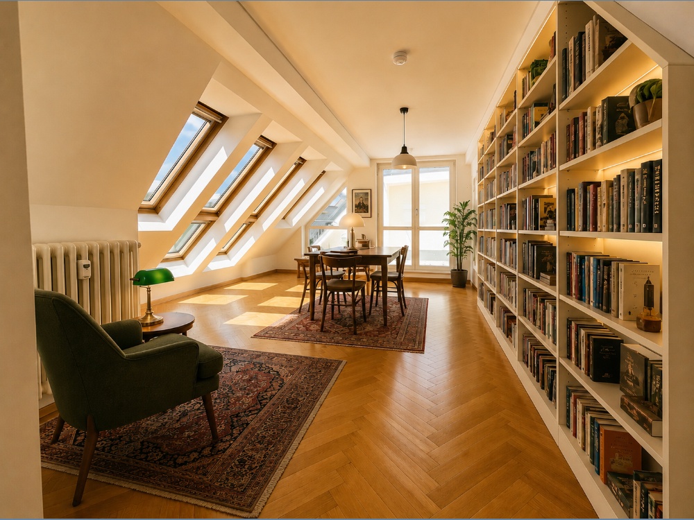 Bibliothek visualisiert
