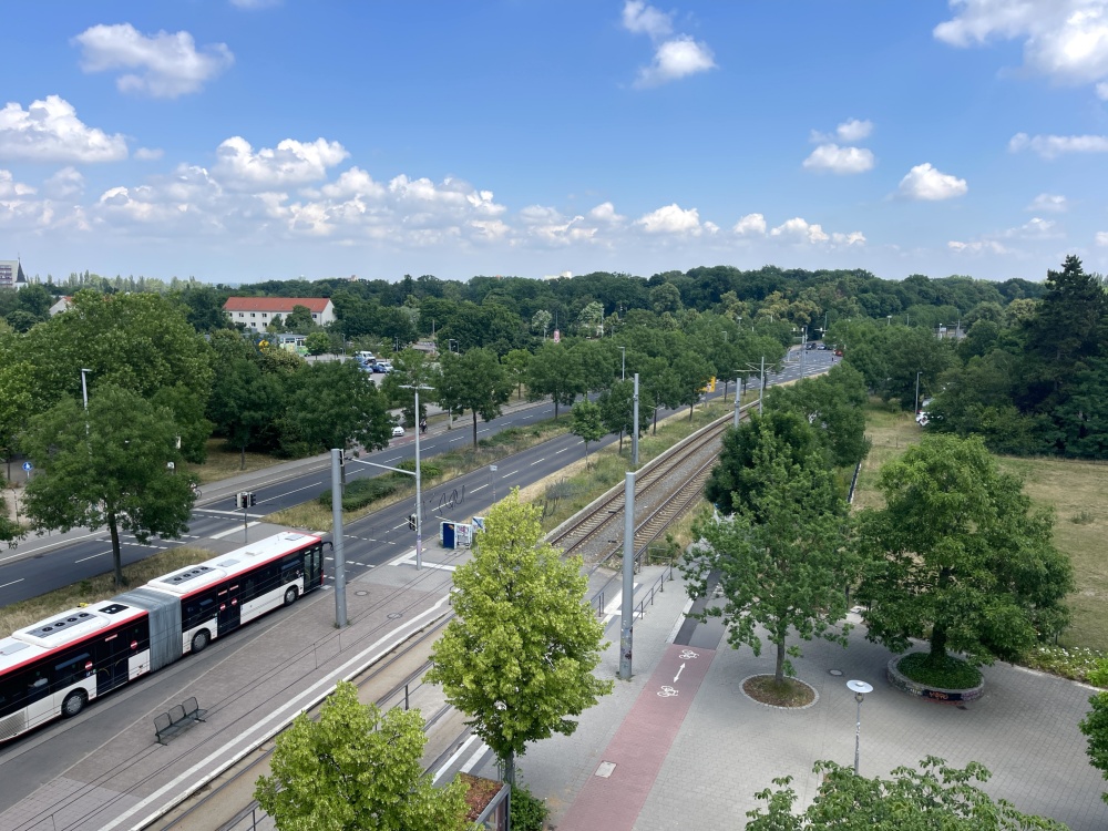 Blick aus dem Wohnzimmer