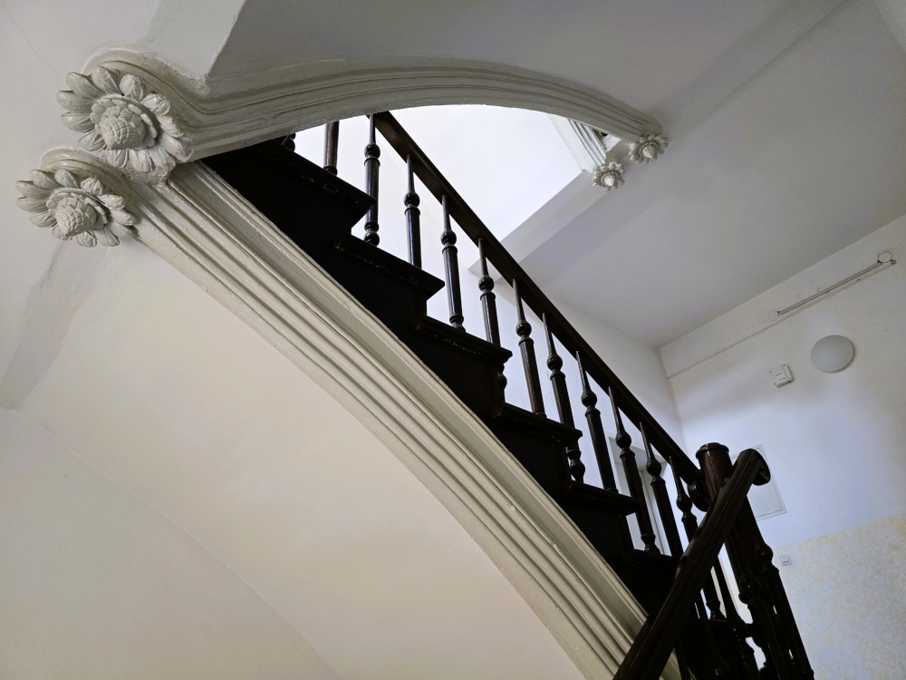 Detail der historischen Treppenanlage