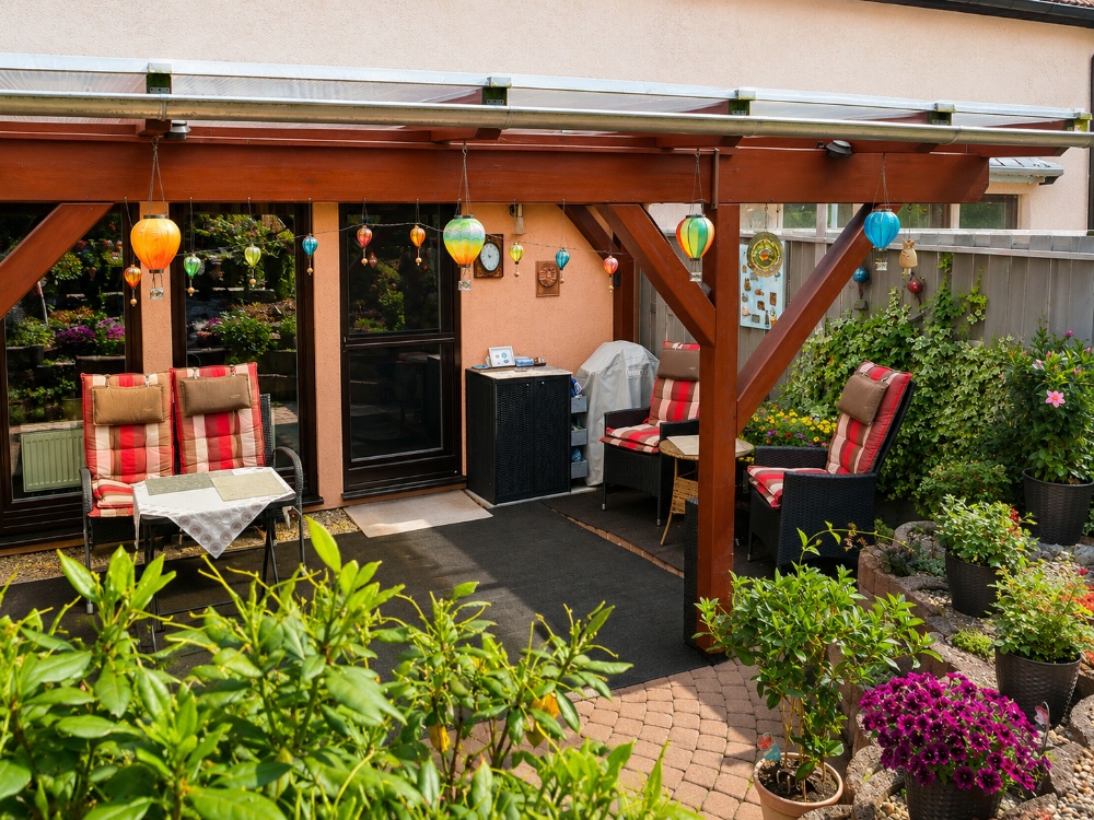 Terrassentraum mitten im Grün