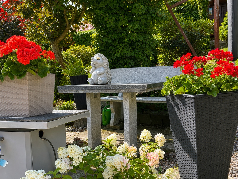 Lauschiger Sitzplatz im Garten