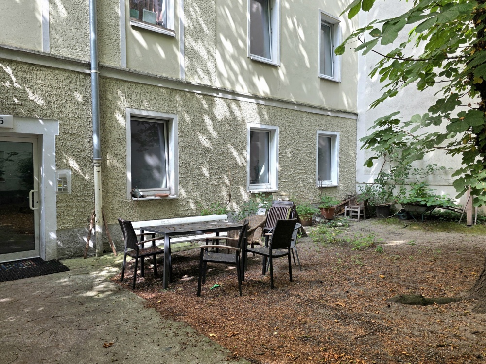 Blick zur Wohnung