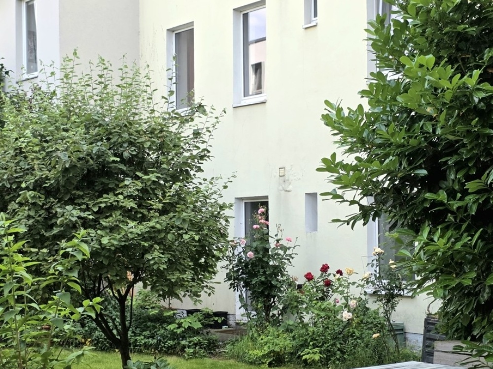Blick zur Wohnung