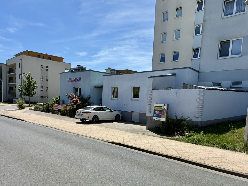 Blick zur Wohnung