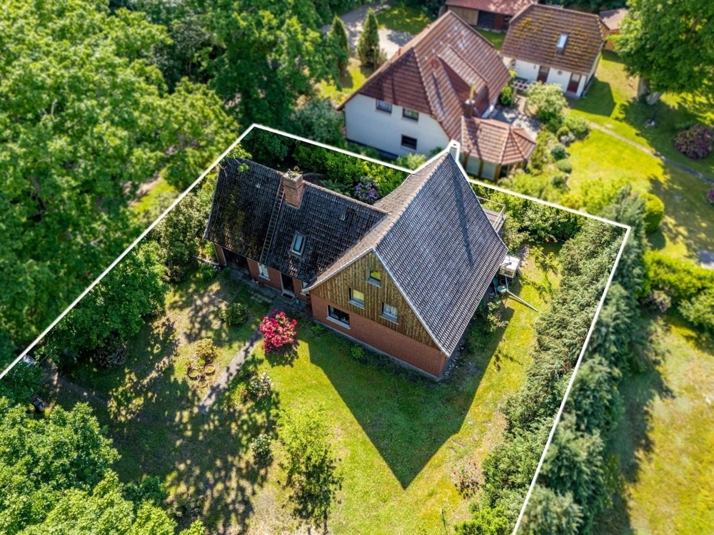 Blick auf das Grundstück