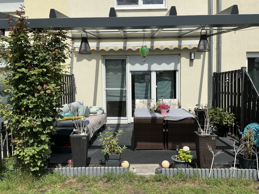 Blick auf Terrasse