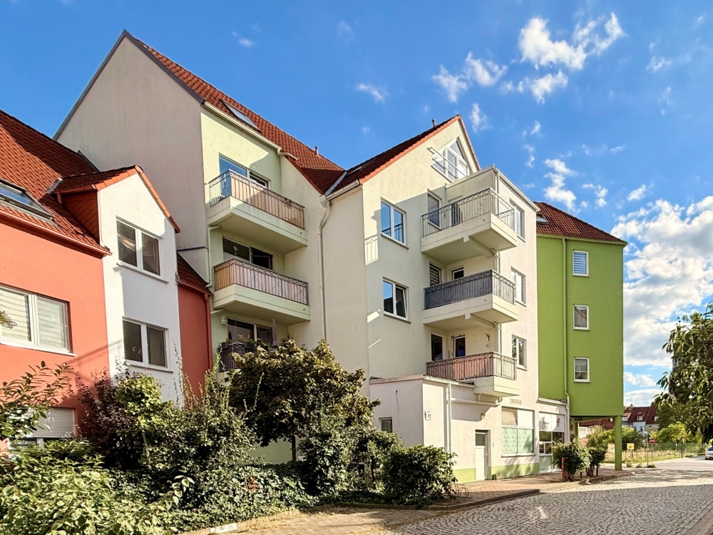 Blick zum Hauseingang