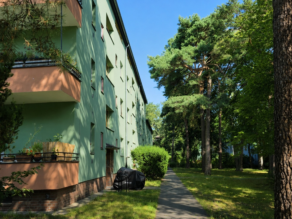 Weg zu den Häusern