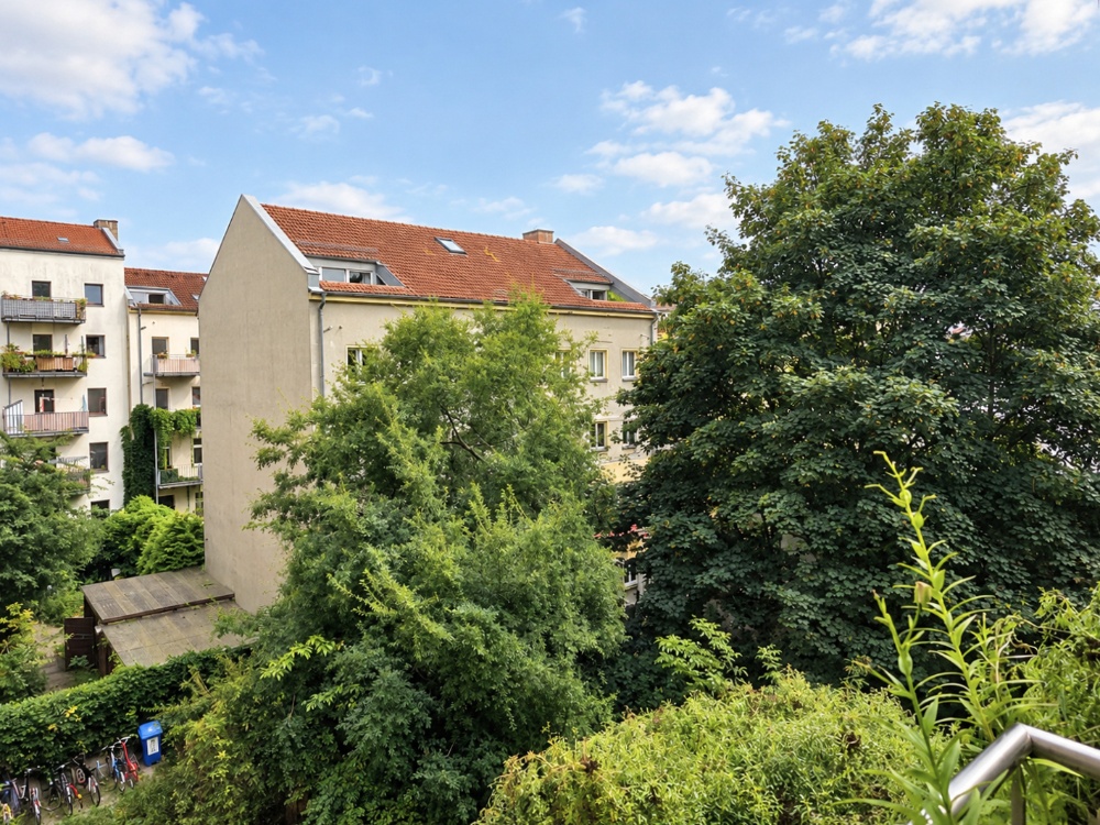 Blick vom Balkon