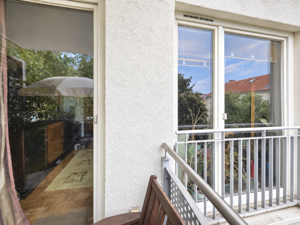 Blick zur Wohnung