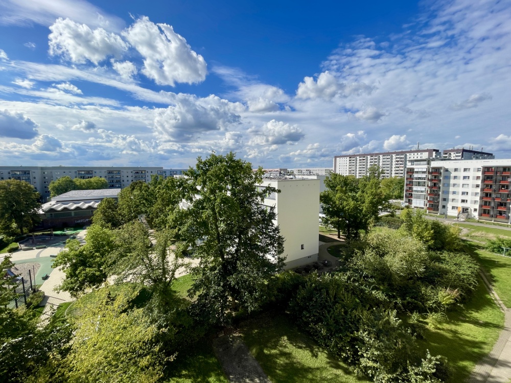 Blick vom Balkon
