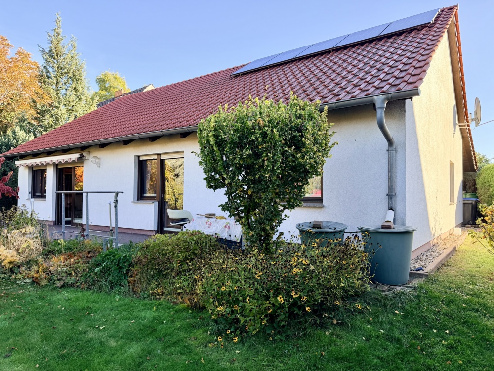 Rückansicht des Wohnhauses
