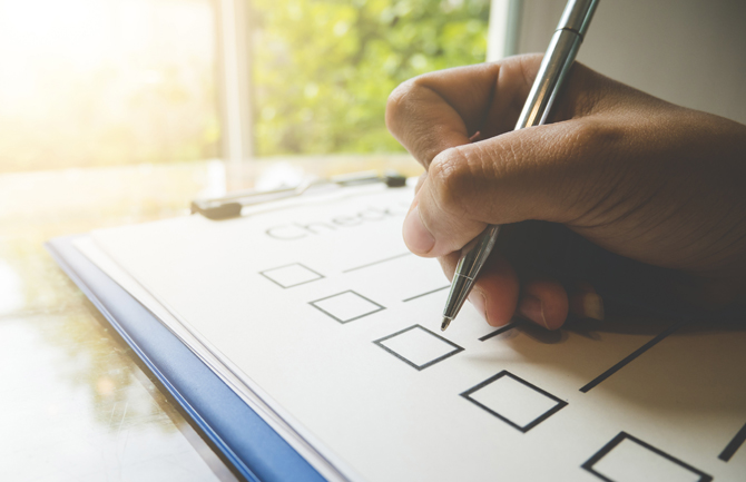 Checkliste Checkliste