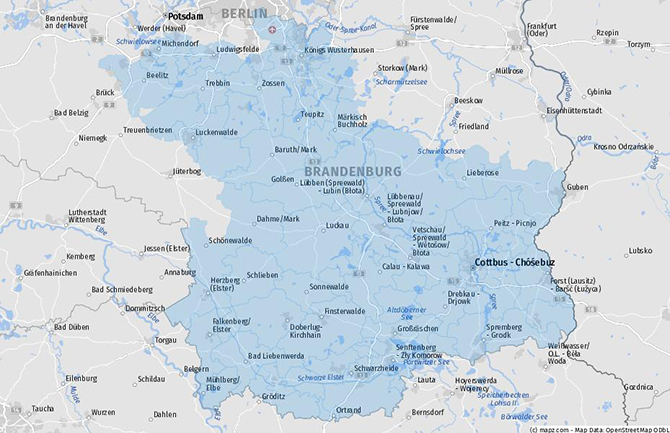 DKB Grund Geschäftsgebiet Cottbus