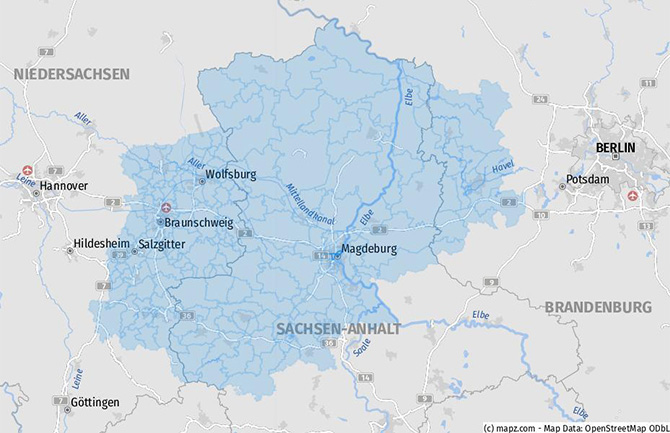 DKB Grund Geschäftsgebiet Magdeburg