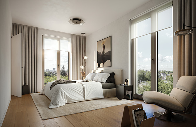 Magdeburg Beimstraße Schlafzimmer