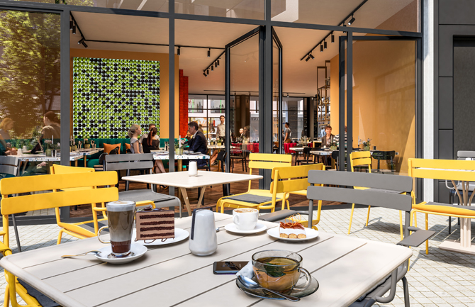Osnabrück Mikroapartments Visualisierung Restaurant Osnabrück Mikroapartments Visualisierung Restaurant
